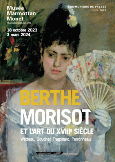 11h15 : VISITE Expo BERTHE MORISOT et le XVIIIe siècle – samedi 18 novembre 2023