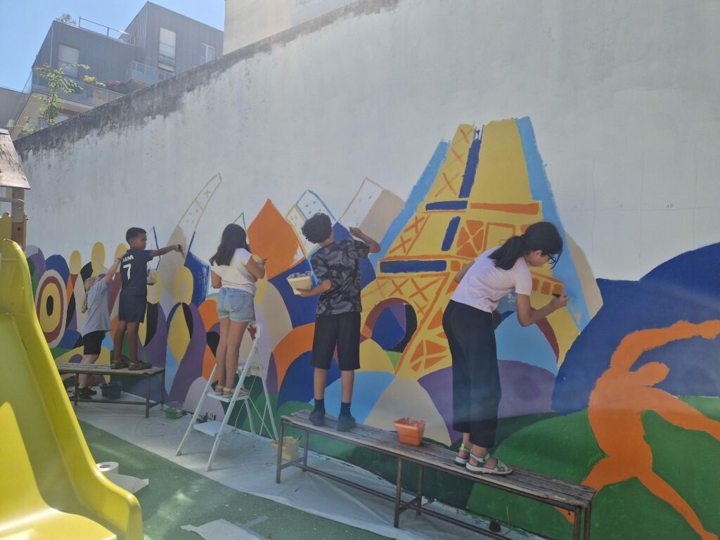 fresque matisse delaunay scolaire